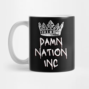 Damn Nation Inc (light text) Mug